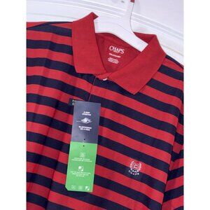 CHAPS Performance Men’s Extra Large Polo Golf Shirt USA Blue/Red Patriotic‎ XL
